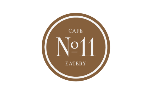 No 11 cafe eatery logo